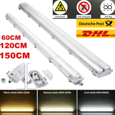 LEADGOODS 1x-20x 60/120cm/150cm LED Leuchtstoffröhre Tube Komplett Lichtleiste Röhrenlampe