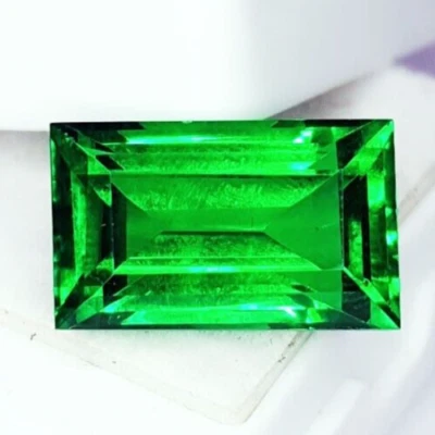 Piedra preciosa suelta certificada corte princesa granate verde natural de 10,47 quilates calidad A++ Foto 1 de 4