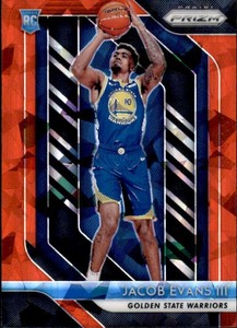 2018-19 Panini Prizm Basketball Jacob Evans III Red Ice Prizm Rookie #212