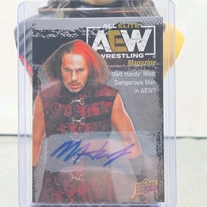 Matt Hardy Autograph 2021 Upper Deck AEW All Elite Wrestling Trading Card  - Picture 1 of 2