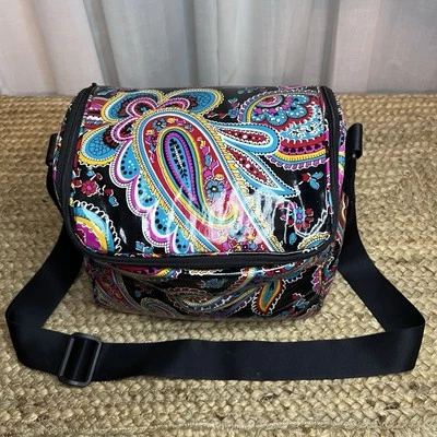Vera Bradley Parisian Paisley Insulated Cooler Vinyl Lunch Box Bag Tote - Image 1 of 4