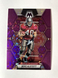 2023 Panini Mosaic Prizm NFL Purple Disco Mike Alstott Buccaneers /50 - Bild 1 von 2