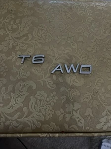 2005-2013 VOLVO S40 S80 AWD REAR EMBLEM LOGO LETTERS CHROME BADGE SYMBOL OEM T6 - Picture 1 of 2