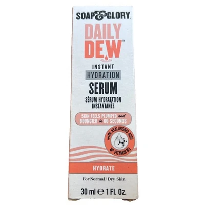 Suero de hidratación instantánea Soap&Glory Daily Dew para piel seca a normal 1 oz retirado Foto 1 de 3