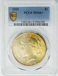 1925 Peace Silber Dollar $ MS66+ Secure PCGS 950376-26 - Bild 1 von 5
