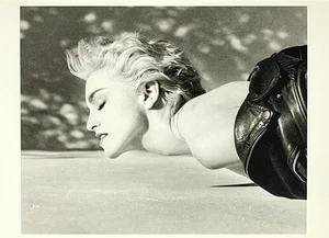 Madonna Kunstdruck Karte 1986 Foto von Herb Ritts Fotofolio 4”x6” - Bild 1 von 5