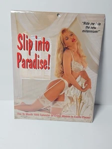 Vintage 1999 Slip Into Paradise Landmark Badeanzug Modell 16 Monatskalender VERSIEGELT - Bild 1 von 3