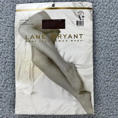 Pantimedias Lane Bryant Real Mujer Daysheer Punta Reforzada Invisible Marrón Talla C Foto 1 de 4