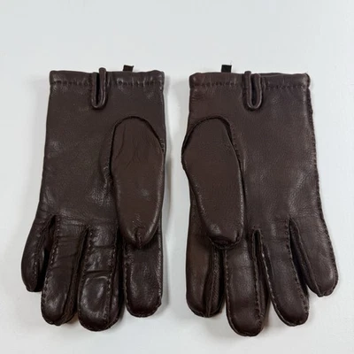 Guantes de cuero vintage Polo Ralph Lauren piel de ciervo para hombre grandes lana cachemir Foto 1 de 4