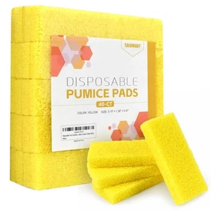 Disposable Foot Scrubber Sponge Pads Pedicure Pumice Stone for Feet Callus Re... - Picture 1 of 7