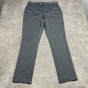 Pantalones de viaje Quince Comfort elásticos 5 bolsillos para hombre 34x32 gris chino informales - Imagen 1 de 9
