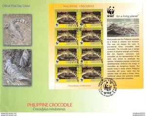PHILIPPINES - FDC 2011 WWF MNISHEET CROCODILE -4361- - Picture 1 of 1