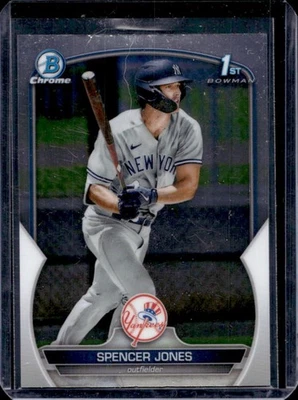 2023 Bowman Spencer Jones Chrome 1st Prospect #BCP-139 Yankees - Image 1 of 2