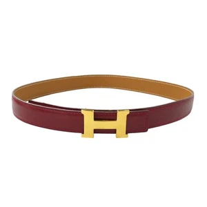 HERMES 24MM MINI CONSTANCE BUCKLE REVERSIBLE BELT 70 Metal Leather unisex - Picture 1 of 12