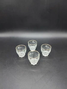 4 petits verres à liqueur, Verres à digestif, Motif floral, France - Picture 1 of 10