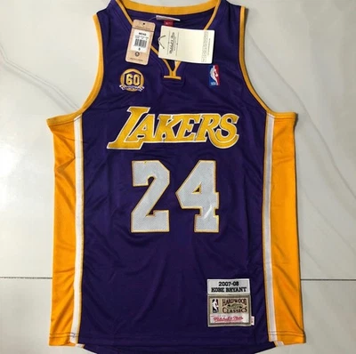 Camiseta de baloncesto retro vintage púrpura Kobe Bryant de Los Angeles Lakers Foto 1 de 4