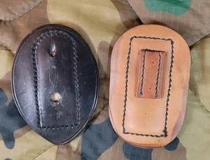 2er Set Leder Ausweishalter Leder einer braun auf schwarz - Bild 1 von 9