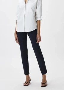 QUINCE Navy Ultra Stretch Ponte Straight Leg Pant Size Large Regular - Picture 1 of 10