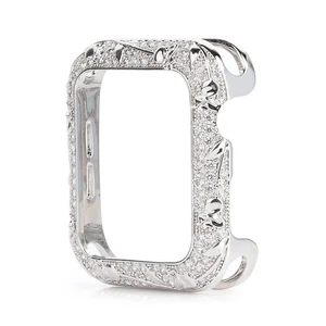 Bling Metallgehäuse Diamond Frame Cover für Apple Watch Series 11 10 9 8 SE 45/46mm - Bild 1 von 30
