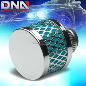 9mm Oil Crankcase Valve Vent Round Mesh Air Intake Filter/ Breather Rubber Green - Picture 1 of 1