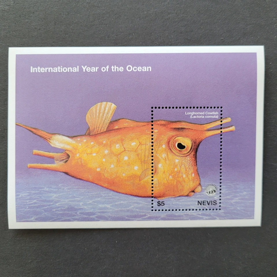 Nevis 1998 / Vida marina tropical - pez vaca de cuernos largos / hoja de cálculo 1v Foto 1 de 1