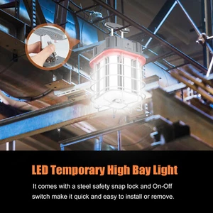 ETL 80W LED Temporary Work Light Job Site Construction High Bay Light 11600LM - Picture 1 of 12