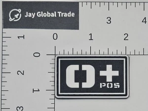 O POS O Positive O + PVC Blutgruppe Klett Identifikation Pflaster - Bild 1 von 2