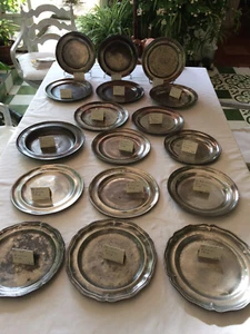 Etains. Assiettes en étain de France du 17,18,19 et au début du 20ème siècle. - Picture 1 of 11