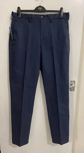 Marks And Spencer M&S Reg Fit Chino With Active Waist W 36 L33” Dk Aforce