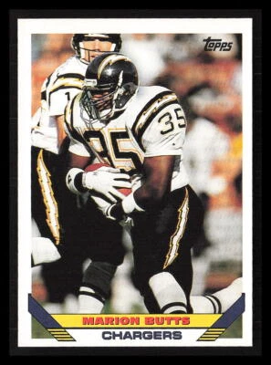 Marion Butts 1993 Topps #196  San Diego Chargers - Image 1 of 2