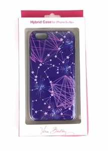 Vera Bradley Hybrid Phone Case iPhone 6+ 6S+ Celestial Lilac Purple Stars - Picture 1 of 9