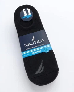 NAUTICA® Hombre 6 PARES CALCETINES FORRADOS NO SHOW "DRI-MOTION" - Imagen 1 de 12