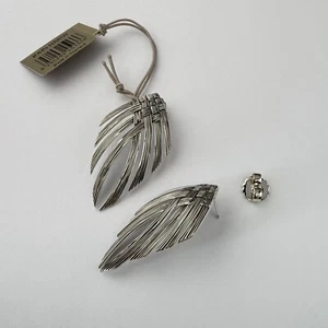 JOHN HARDY Bamboo Woven Leaf Earrings in Sterling Silver - Picture 1 of 7