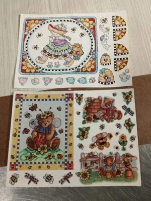 Penny 黑色贴纸蜜蜂甜蜜蜂套装 2 张完整床单 — 第 1/4 张图片