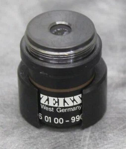 Zeiss Microscope Objective 46 01 00-9904 3,2/0,007 160/- with Eyepiece Adapter - Picture 1 of 4