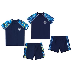 US Boys Bathing Suits UPF50+ Swimwear Water Swimsuits Kids Swim Top Pool Shorts - Picture 1 of 28