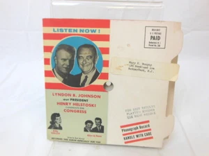 1C Ascolta ora! Libro cartaceo pubblicità politica President Lyndon B Johnson - Foto 1 di 4