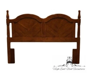 BASSETT FURNITURE Westmoor Oak Collection Rustic Country French Queen Size Bo... - Picture 1 of 6