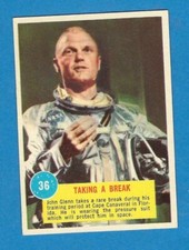 1963 TOPPS NASA ASTRONAUTS #36 JOHN GLENN TAKING A BREAK