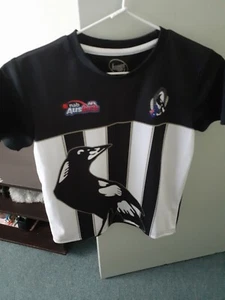 official AFL collingwood magpies shirt jersey size 8 - Picture 1 of 2