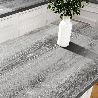 Natural Light Grey Wood Contact Paper for Countertops Waterproof Wood Peel - Image 1 of 4