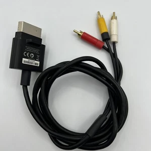 Genuine 360 S Slim Black Composite AV Cable Official OEM Microsoft XBOX - Picture 1 of 5