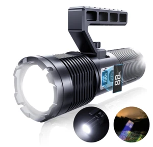 Wiederaufladbare Taschenlampen hohe Lumen - 900000LM superhell robust - Bild 1 von 8