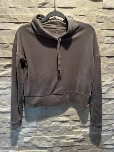 EUC Damen SO The Lounge Life weichster Hoodie L/S kurz geschnitten grau Größe Small - Bild 1 von 5