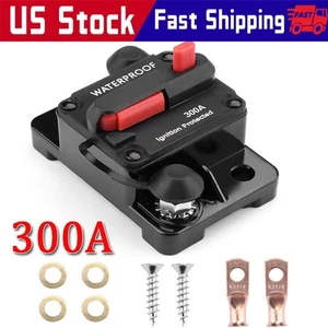 300A AMP Circuit Breaker Fuse Reset 12V-48V DC Car Boat Auto Waterproof - Picture 1 of 11