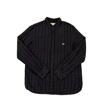 Camisa Denim & Supply Ralph Lauren Para Hombre Grande Púrpura Reloj Negro A Cuadros Abotonada  Foto 1 de 4