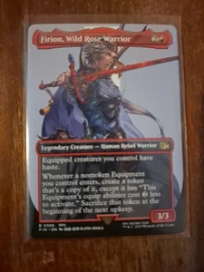 Firion, Wild Rose Warrior - Borderless Final Fantasy Magic The Gathering - Foto 1 di 1