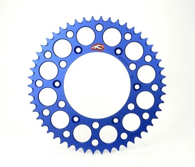 Renthal for 2023 Yamaha WR 250F-450F / 01-07 WR250 Rear Grooved Sprocket - Blue - Image 1 of 4