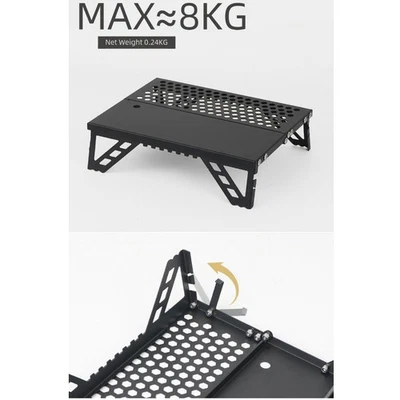 Petite table pliante d'extérieur portable en alliage d'aluminium camping table - Photo 1/4