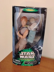 Star Wars Il Potere dello Jedi Luke Skywalker & Yoda 12" Hasbro 2001 - Foto 1 di 8